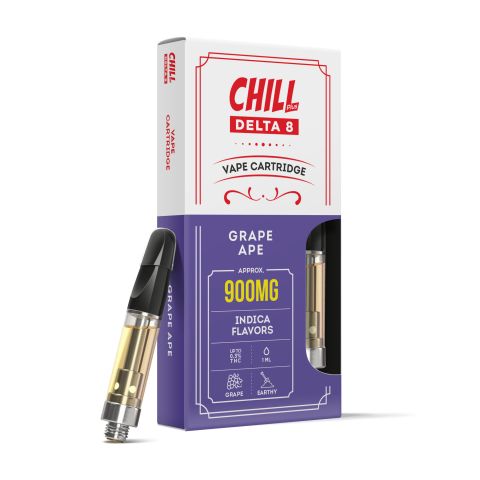 900mg Delta 8 Vape Cart - Grape Ape - Indica - 1ml - Thumbnail 1