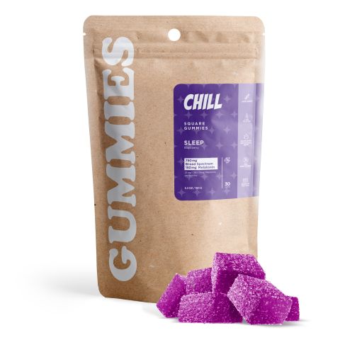 30mg Sleep Gummies - Broad Spectrum CBD, Melatonin - Blackberry - Thumbnail 1